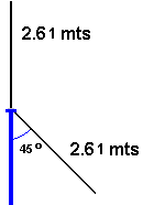 antena dipolo de aluminio